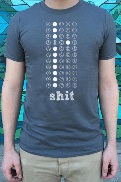 Multiple Choice shit t-shirt, bird fur