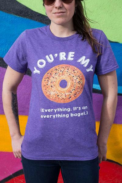 bagel t shirt, bagel puns